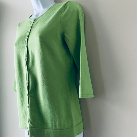 GAP apple green cardigan size M - Picture 6 of 10